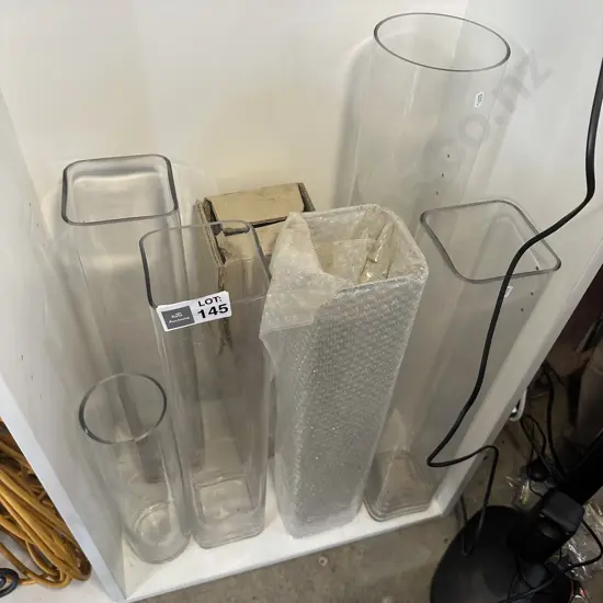 Large glass vases