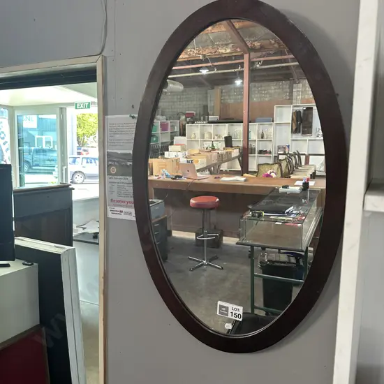 Oval wal mirror
