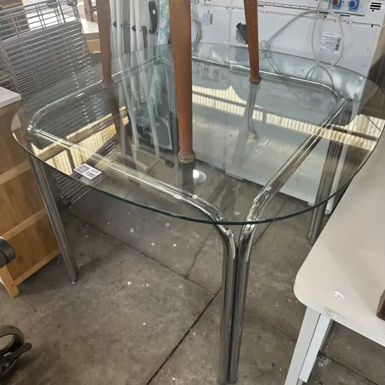 Glass top table