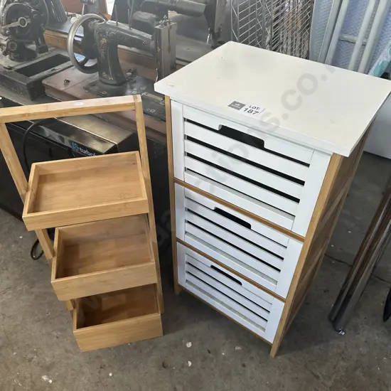Bathroom drawers and shelf