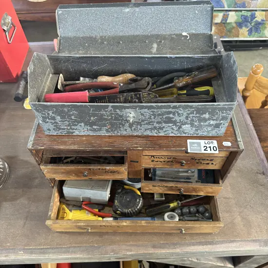 2 x tool boxes and contents