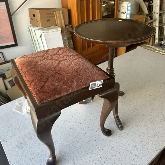 Wine table and stool