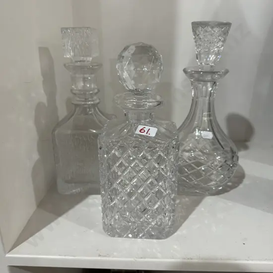 3 x decanters