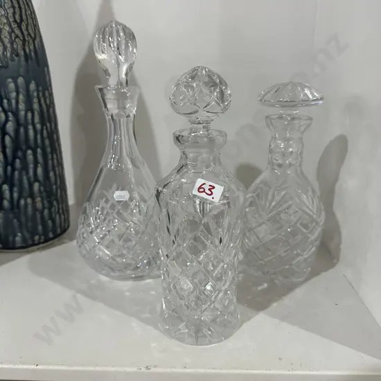 3 x decanters