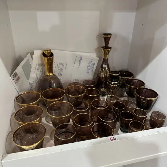 Murano Glass set with documentation US $550 in 1990