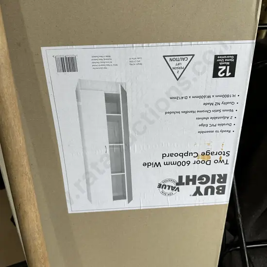 Flat packed cupboard