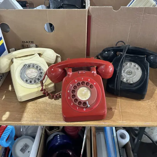 Trio of retro phones