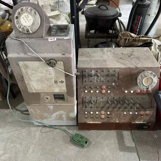 Phone booth phone and exchange