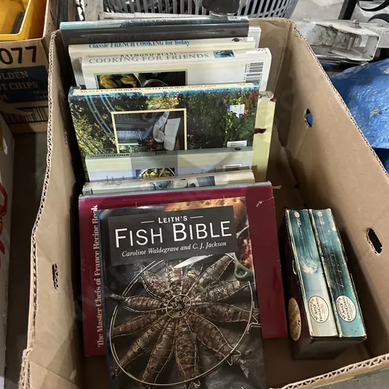 Fish bible & Annabel Langbein cookbooks etc