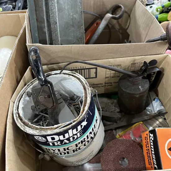 2 box vintage tools etc