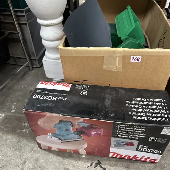 Sander & parts drawers etc