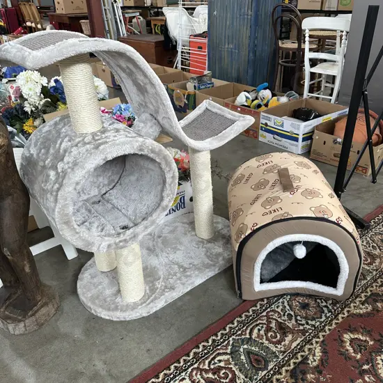 Cat tower plus home