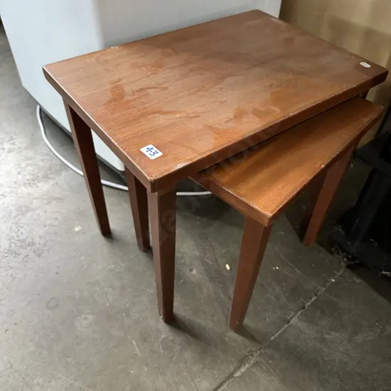 2 mid century side tables