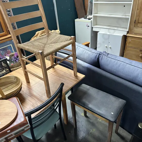 chair and piano stool