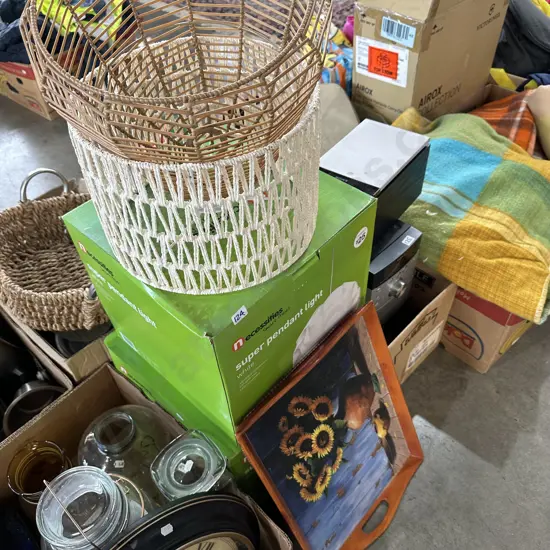 Light shades and tray