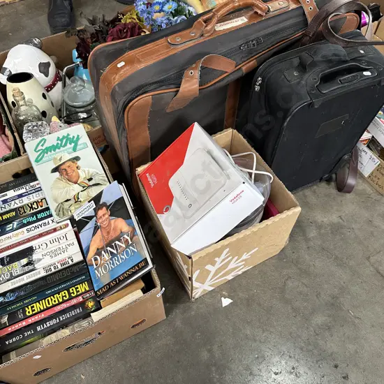 Books and suitcases etc