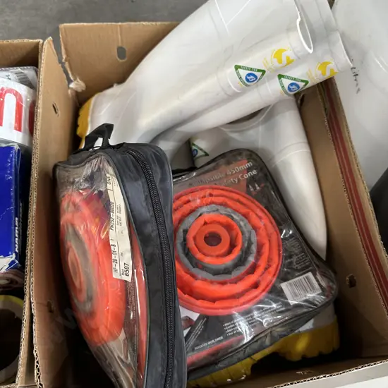 cones and gumboots etc