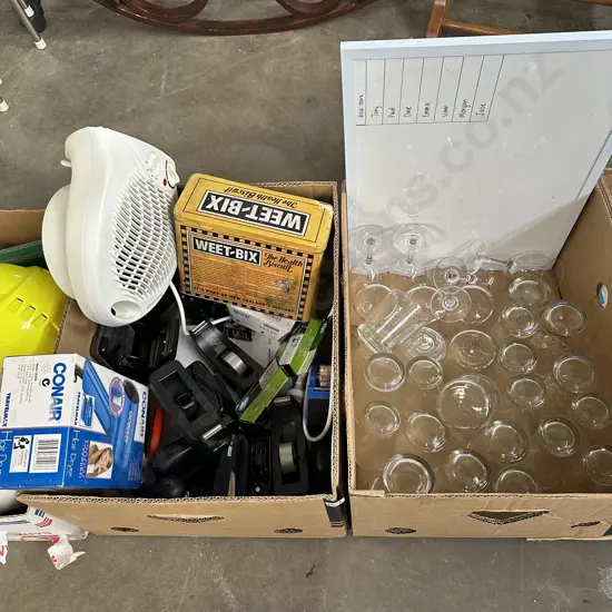 2 box office and glassware