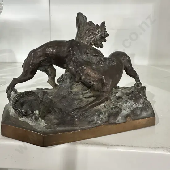 Bronze sculpture stamped & signed SCULP. MECQUE ALLE COLLAS