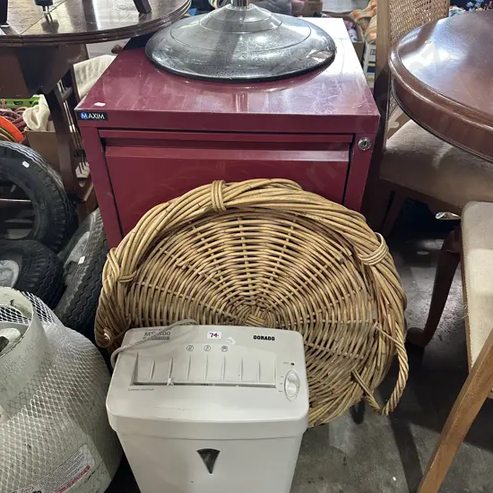 Shredder, basket and file