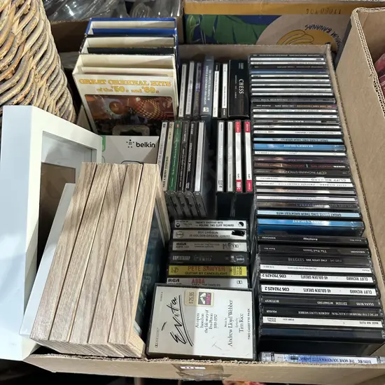 CDs and tapes etc