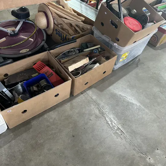3 boxes of hardware plus bin lot