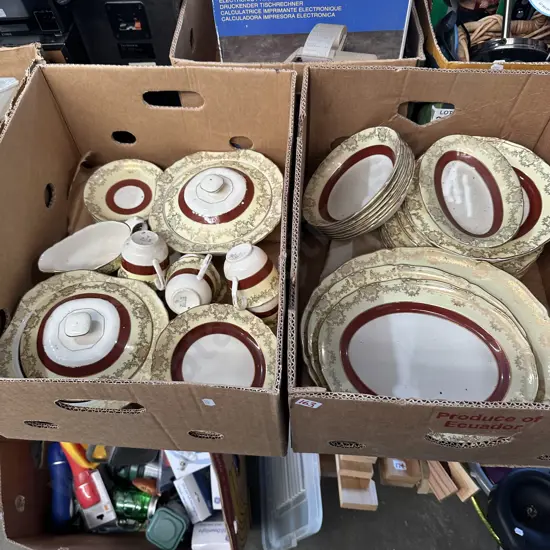 2 box of dinnerware