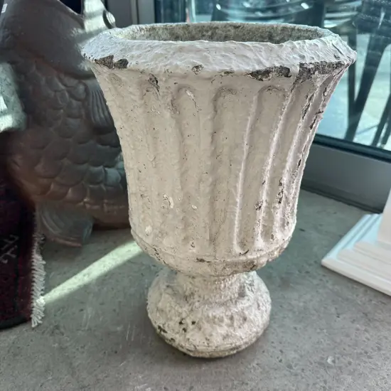 42cm vintage concrete garden pot