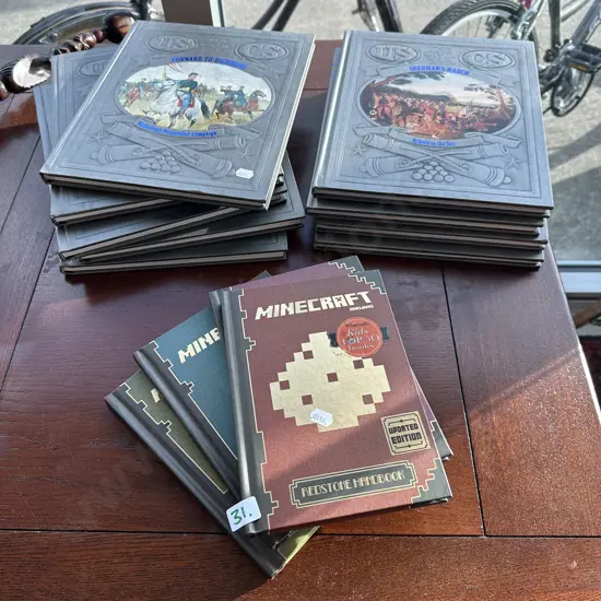 US Civil war and minecraft books plus DIY book set