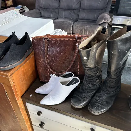 Riding boots,bag and shoes