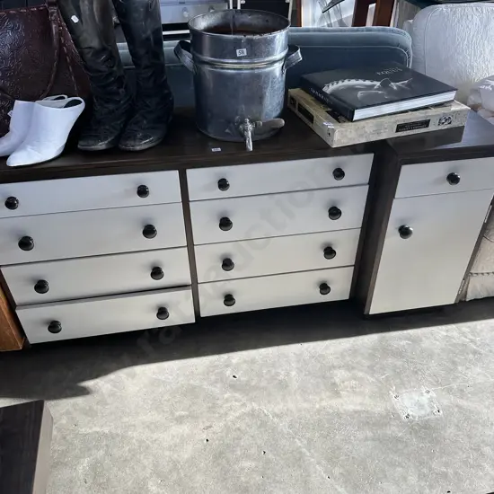 Low boy drawers and matching bedside