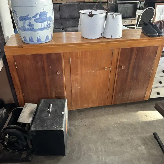 Rimu cupboards with key