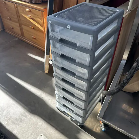 8 drawer rolling plastic