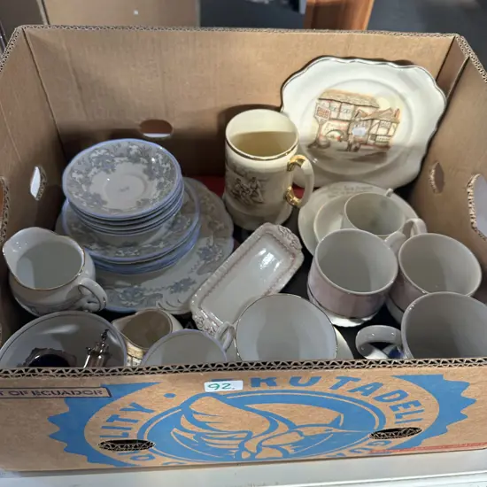 Box china including Masons,Salisbury