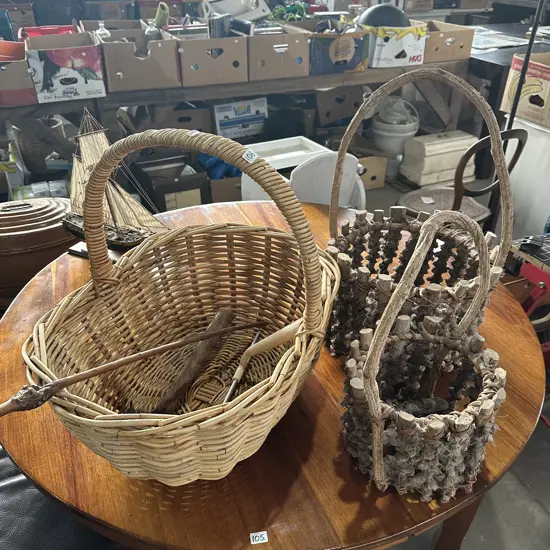 3 Baskets,hammer etc