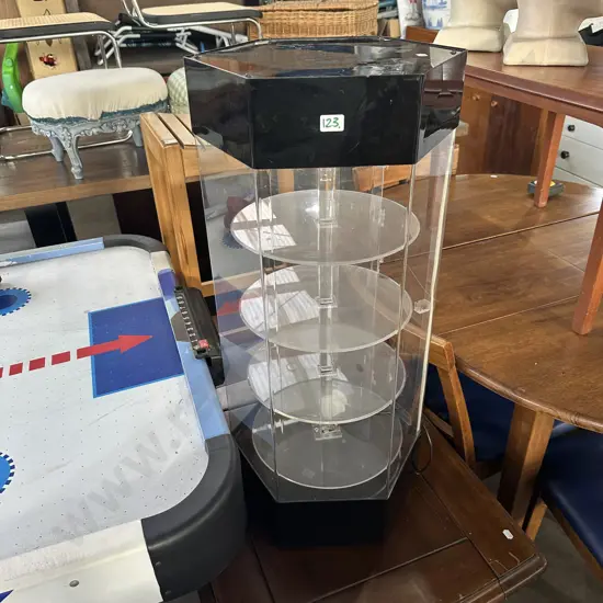 display stand with lights