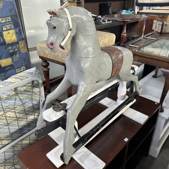 antique rocking horse