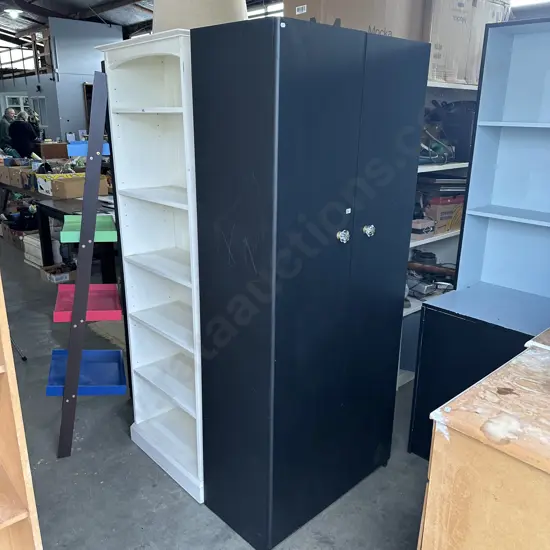 Painted custom wood cupboard