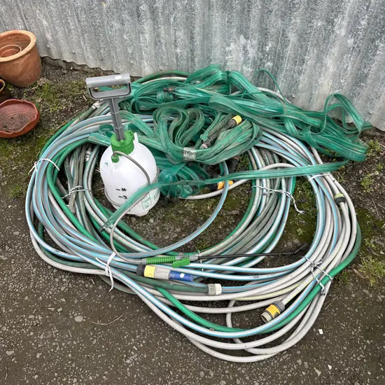 hoses and sprayer