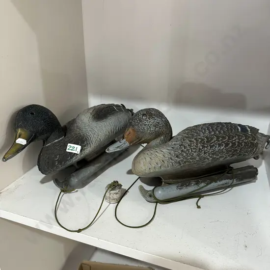 2 duck decoys