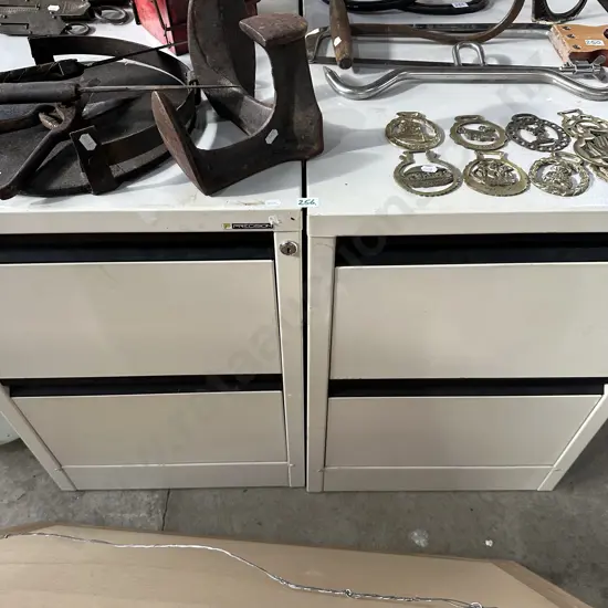 2 file cabinets