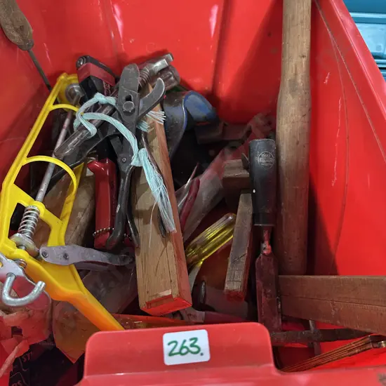 bin of tools