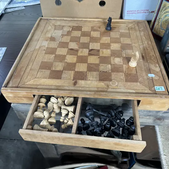 wooden chess set