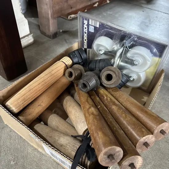 bed legs and new casters