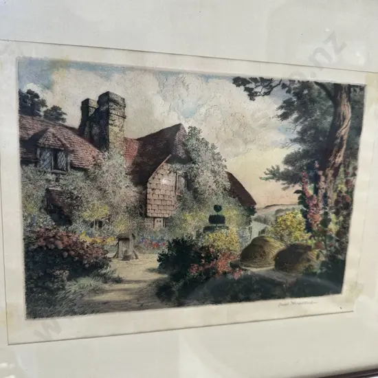 Coloured etching by Joseph Kirkpatrick (25cm x 17cm)