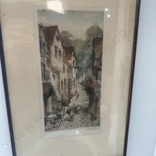 Ltd edition etching printed in colour by Alphege Brewer