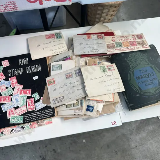 Large stamp collection including early Pacific Islands air postage