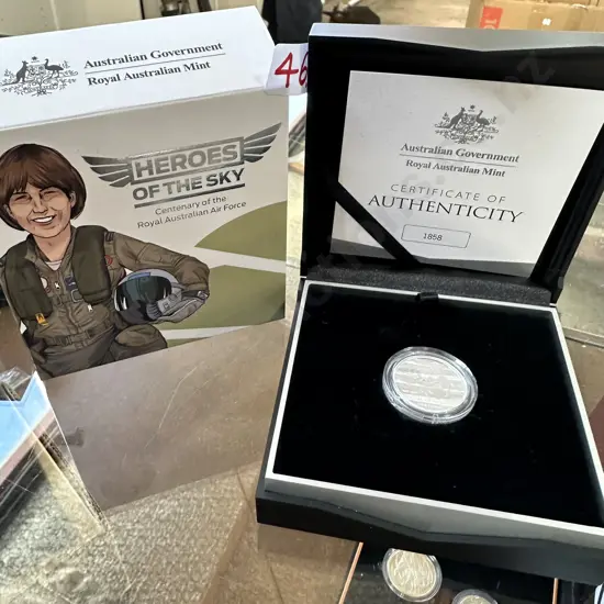 2021 $1 "C" Mintmark Fine Silver Proof coin. Perth Mint