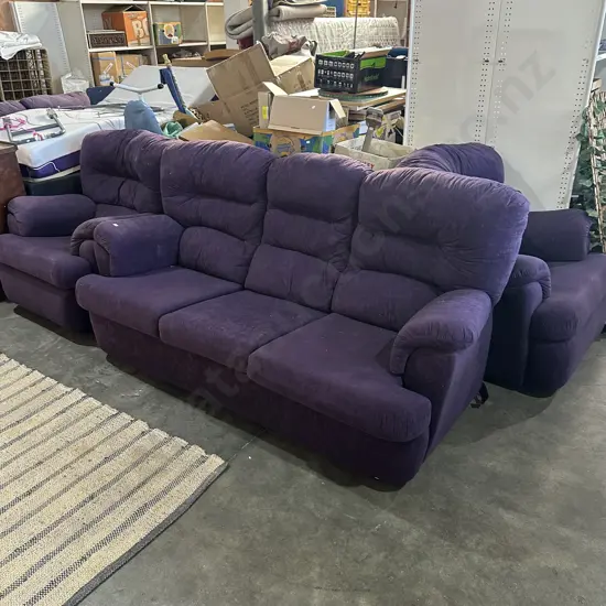 Purple lounge suite