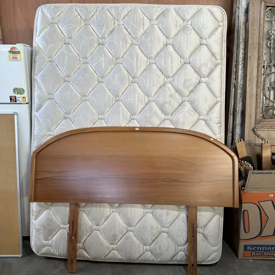 queen bed and headboard